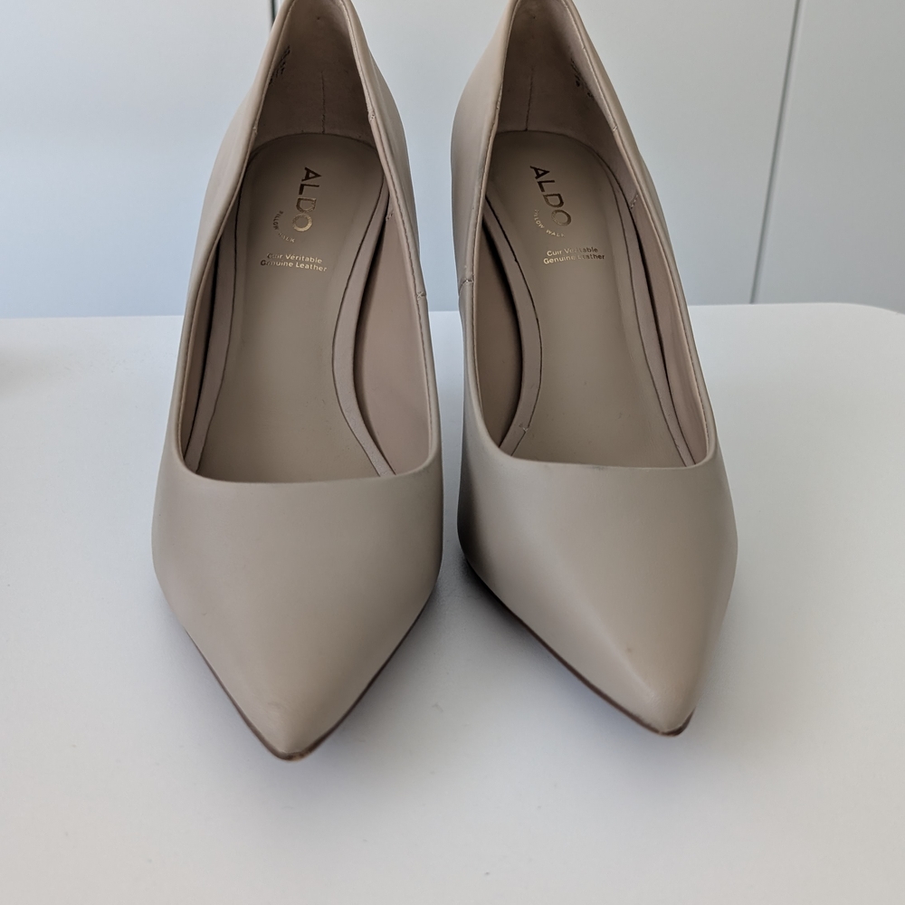 Aldo Cream Pointed-Toe Heels